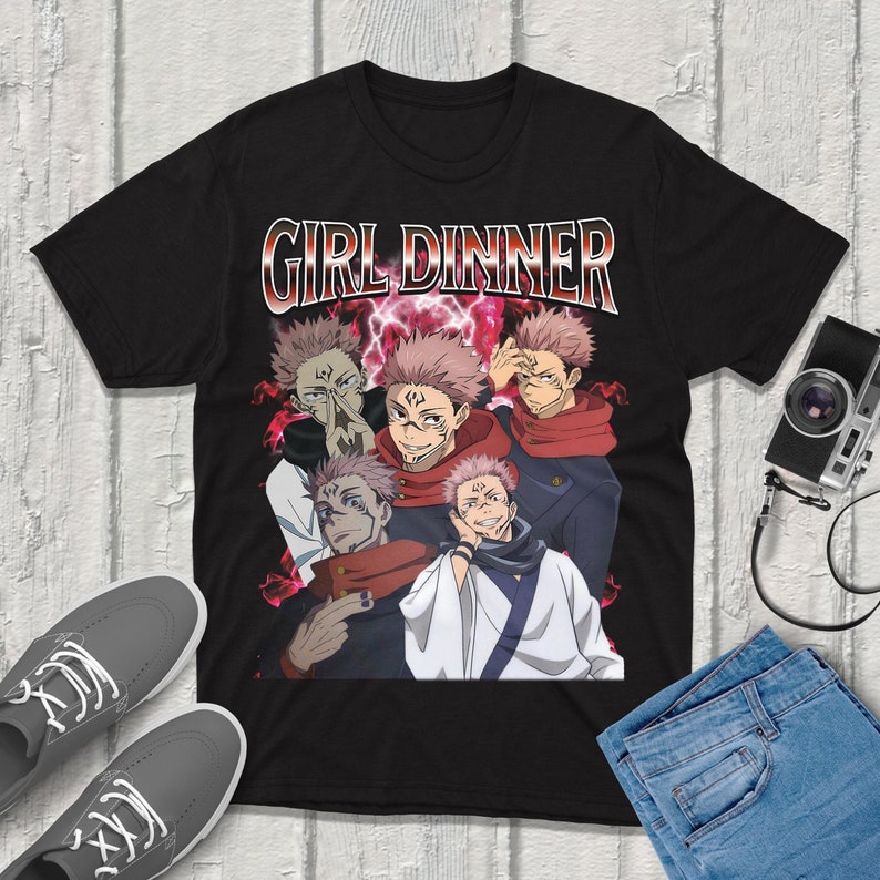 Anime Merchandise For Men - Sukuna Jujutsu-Kaisen T-Shirt Streetweed Premium Kalite