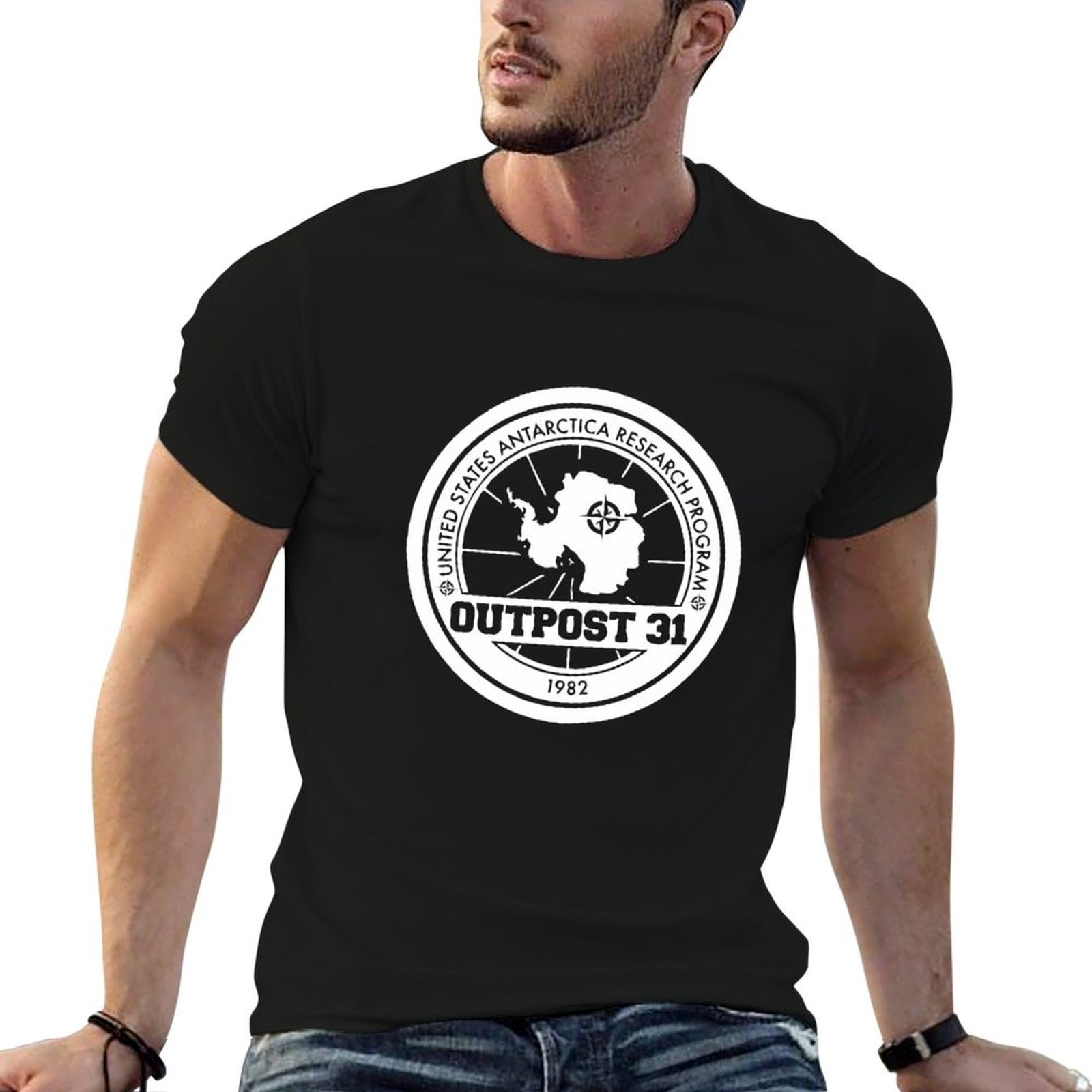 Anime Merchandise For Men - Outpost 31 Logo MARKA ÜRÜNLERİ T-Shirt